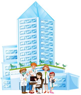 Hastanede çalışan doktorlar