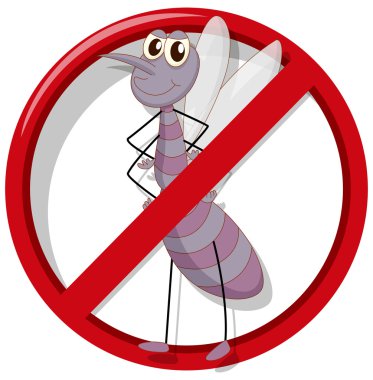 Hiçbir beyaz sivrisinek işareti