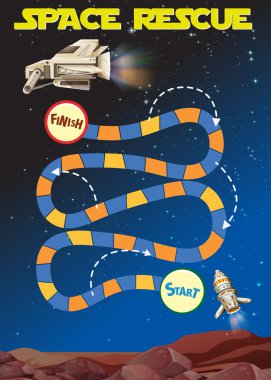 Oyun şablonu ile arka planda yer