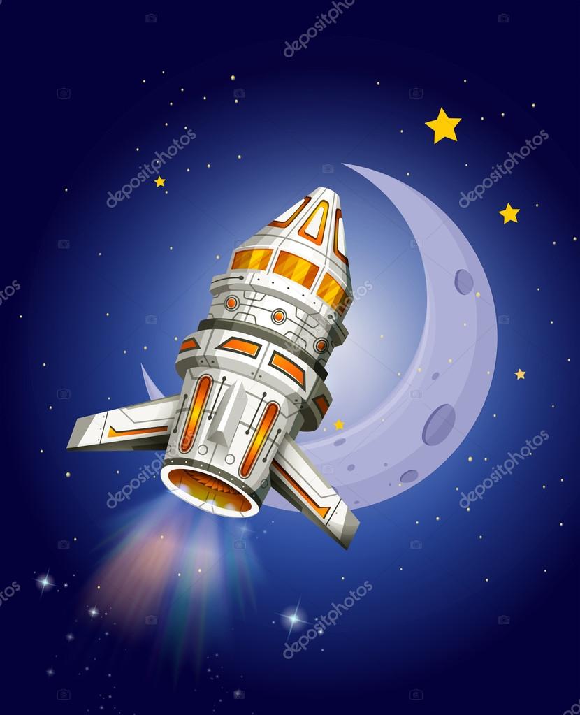 宇宙船ストックベクター ロイヤリティフリー宇宙船イラスト Depositphotos
