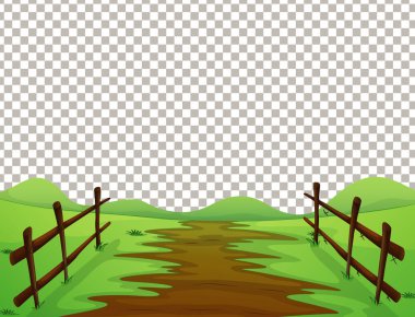 Doğa açık hava manzarası şeffaf arkaplan çizimi