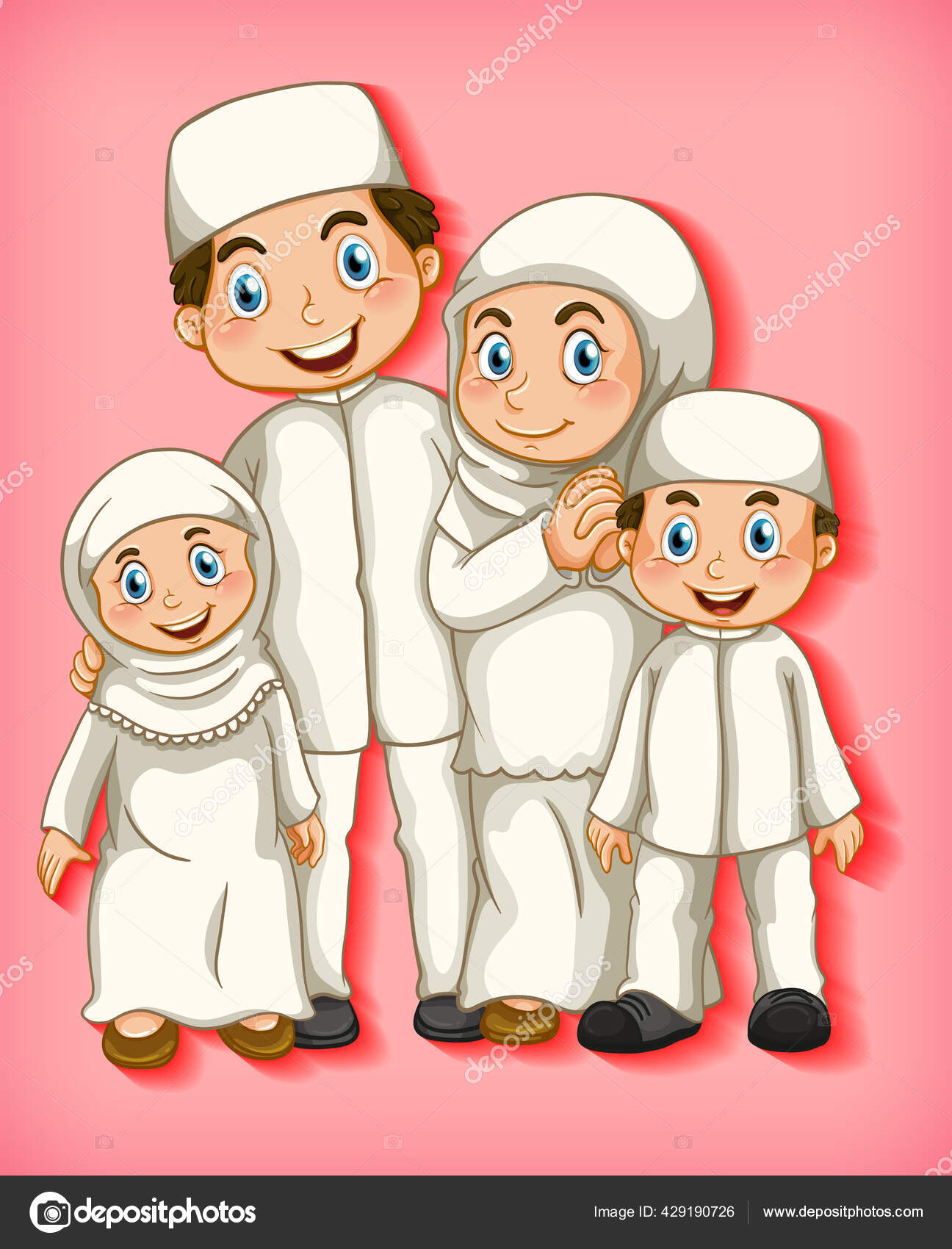 37 Gambar Kartun Keluarga Muslim 2 Anak Gambar Phone Tips