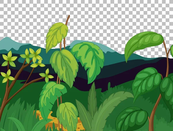 Naturaleza Paisaje Aire Libre Fondo Transparente Ilustración — Archivo Imágenes Vectoriales