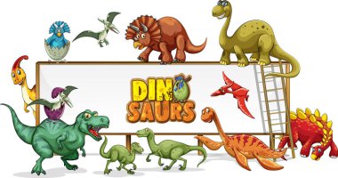 Dinozorlar doğadaki çizgi film karakteri.