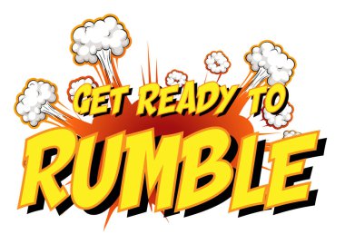 Çizgi roman konuşma baloncuğu ile metin resimlemesini gürlemeye hazır olun