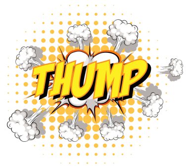 Çarpıcı metin illüstrasyonlu komik konuşma balonu