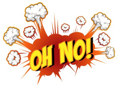 Metin gösterimi olmayan komik konuşma balonu