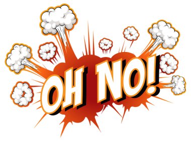 Metin gösterimi olmayan komik konuşma balonu