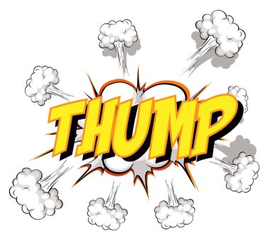 Çarpıcı metin illüstrasyonlu komik konuşma balonu