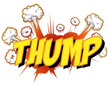 Çarpıcı metin illüstrasyonlu komik konuşma balonu