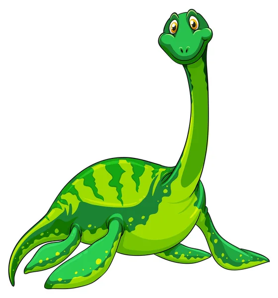 Ilustracja Postaci Kreskówki Pliozaura Dinozaura — Wektor stockowy