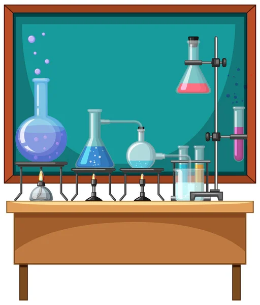 Élément Chimie Sur Illustration Tableau — Image vectorielle