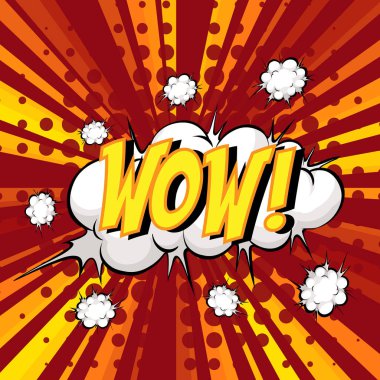 Patlayan illüstrasyon üzerine komik konuşma balonu