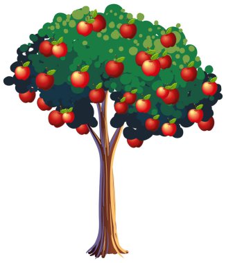 Beyaz arkaplan resimlerinde izole edilmiş elma ağacı