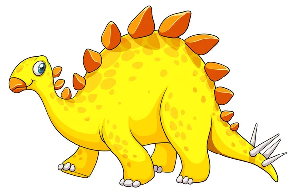 Stegosaurus Dinosaur Cartoon Character Illustration — Stock Vector