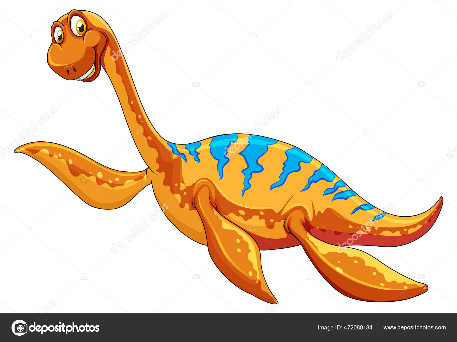 Pequeno Dinossauro De Desenho Animado Com A Boca Aberta Vetor PNG