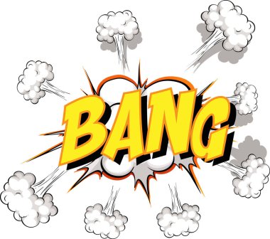 Çakışan metin resimli komik konuşma balonu