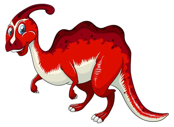 Ein Parasaurus Dinosaurier Zeichentrickfigur Illustration — Stockvektor