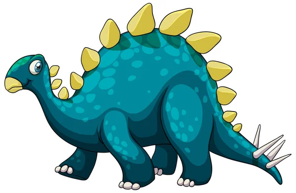 Ilustración Personaje Dibujos Animados Dinosaurio Stegosaurus — Archivo Imágenes Vectoriales