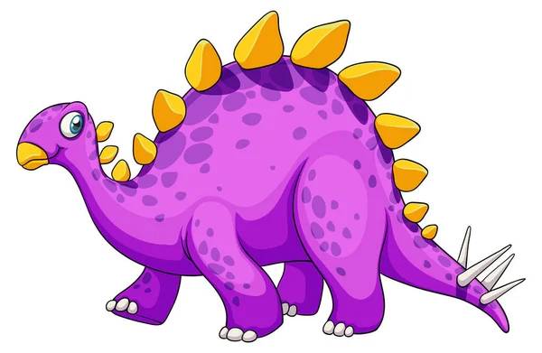 Ilustración Personaje Dibujos Animados Dinosaurio Stegosaurus — Archivo Imágenes Vectoriales