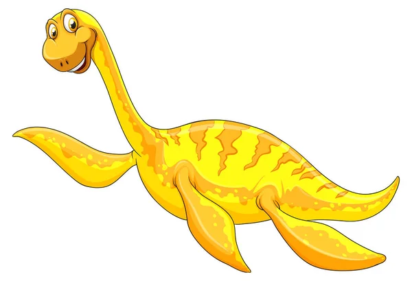 Une Illustration Personnage Dessin Animé Dinosaure Pliosaure — Image vectorielle