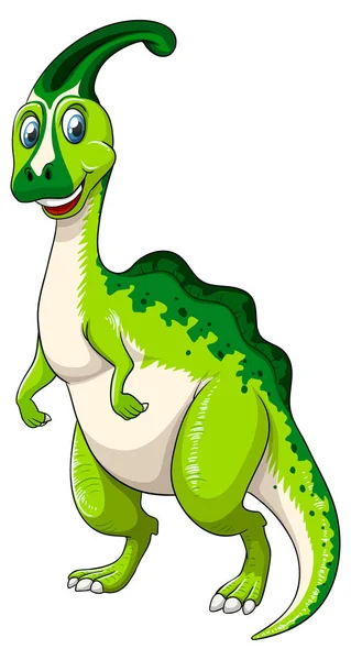 Une Illustration Personnage Dessin Animé Parasaurus Dinosaur — Image vectorielle