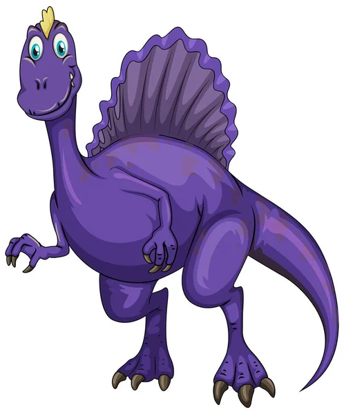 Een Spinosaurus Dinosaurus Cartoon Karakter Illustratie — Stockvector