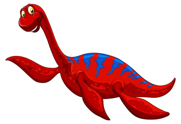Εικονογράφηση Χαρακτήρα Κινουμένων Σχεδίων Του Πλιόσαυρου — Διανυσματικό Αρχείο