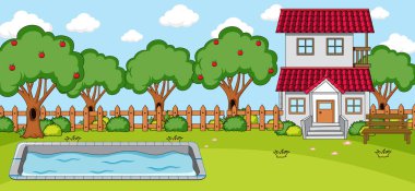 Gündüz resimlerinde boş ev sahnesi