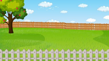 Boş doğa parkı manzarası gündüz resimlerinde