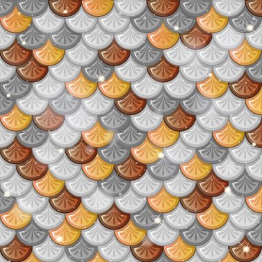 Balık ölçekli pürüzsüz arkaplan çizimi