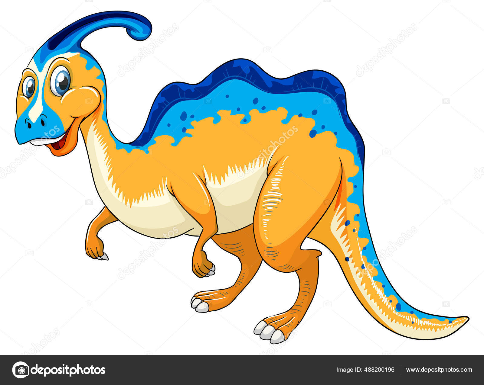 Brachiosaurus Dinossauro Desenho Animado Personagem Adesivo