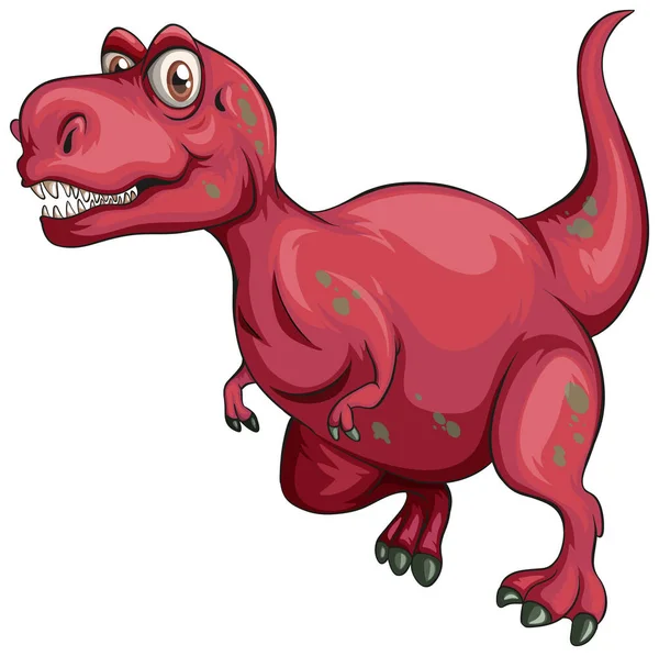 Raptorex Dinosaur Cartoon Character Illustration — Stock Vector