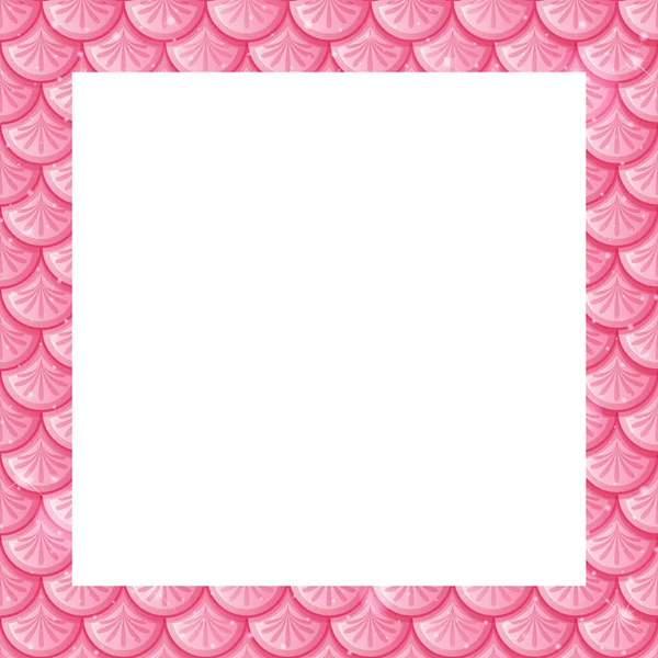 Illustration Gabarit Écailles Poisson Rose Pastel Vierge — Image vectorielle