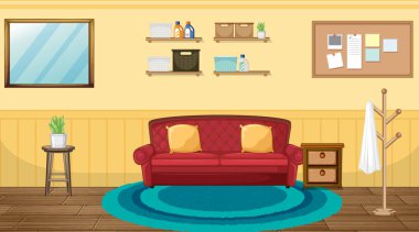 Mobilya resimli oturma odası iç tasarımı