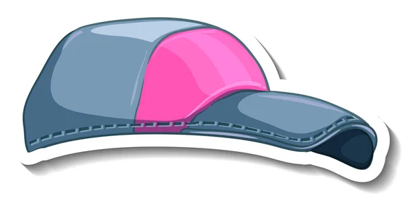 Zole Edilmiş Kot Şapkalı Bir Etiket Şablonu — Stok Vektör