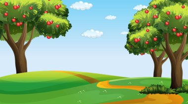 Boş doğa parkı manzarası gündüz resimlerinde