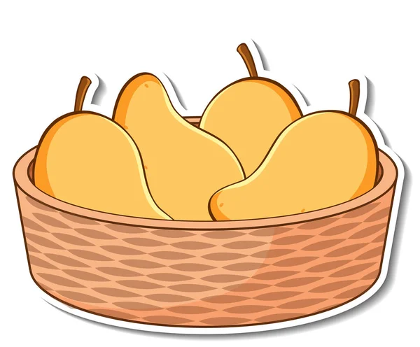 Cesta Adhesiva Con Muchos Mangos Ilustración — Vector de stock