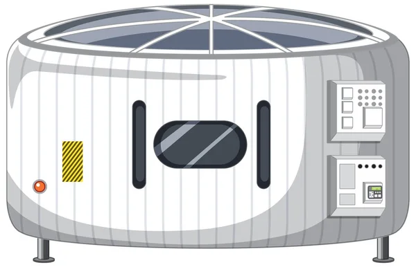 Raumstation Auf Weißem Hintergrund Illustration — Stockvektor