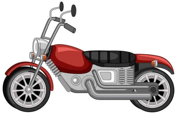 Изолированная Классическая Винтажная Иллюстрация Мотоцикла Стоковый вектор