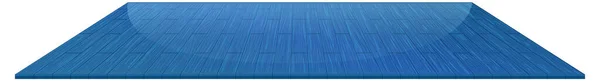 Blaue Holzfußböden Isoliert Auf Weißem Hintergrund Illustration — Stockvektor