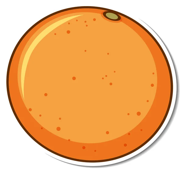 白色背景图上的橙色贴纸 — 图库矢量图片