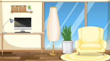 Mobilya resimli oturma odası iç tasarımı