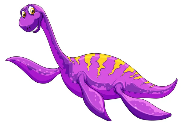 Ilustracja Postaci Kreskówki Pliozaura Dinozaura — Wektor stockowy