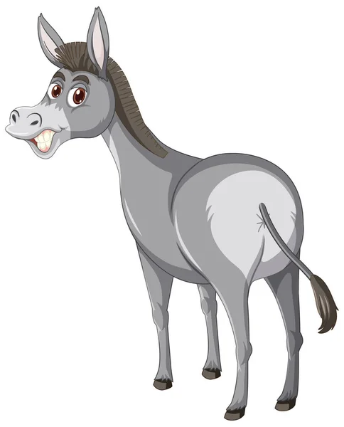 Burro Animal Desenho Animado Personagem Ilustração —  Vetores de Stock