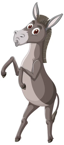 Burro Animal Desenho Animado Personagem Ilustração —  Vetores de Stock