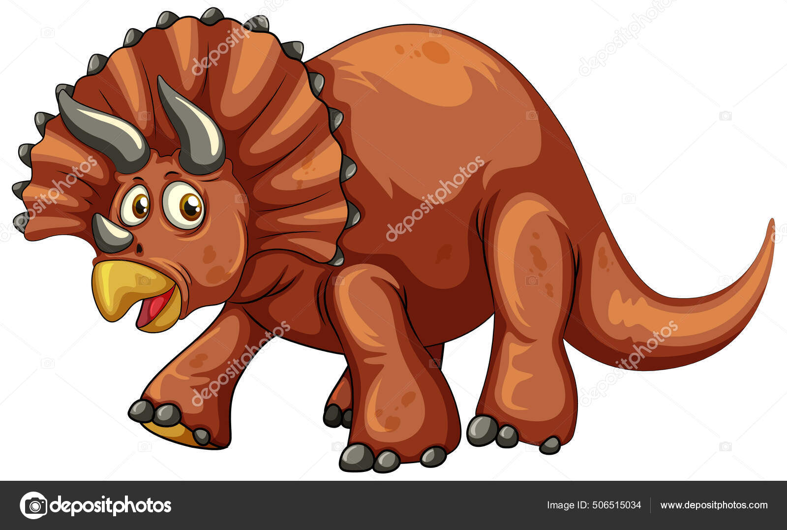 Jogo Engraçado Dos Desenhos Animados Do Dinossauro Ilustração Stock -  Ilustração de paleontologia, triceratops: 27220544