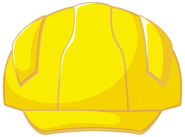 Изолированный Жёлтый Защитный Шлем — стоковый вектор