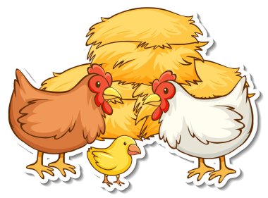 Samanlık yapıştırmalı tavuk ailesi
