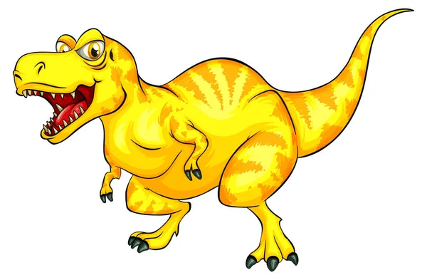 Raptorex Dinosaurie Tecknad Karaktär Illustration — Stock vektor